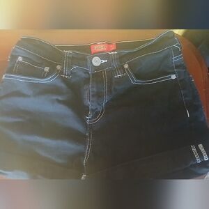 Dickies Black Shorts with White Contrast Stitching